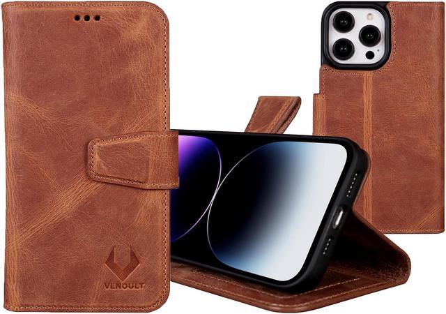 Leather iPhone 15 Pro Max Wallet / Case With Card Holder 