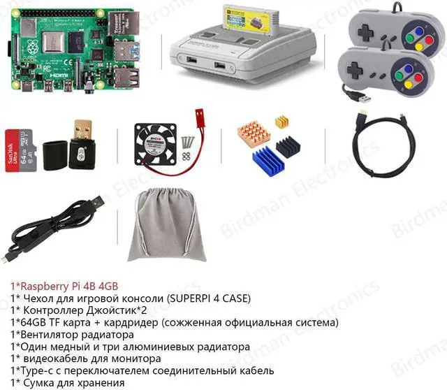 Alt view image 2 of 5 - Raspberry Pi 4B python suite 4GB Components SUPERPi 4 CASE