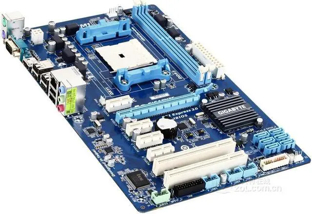 Alt view image 2 of 5 - GIGABYTE GA-A55-S3P(rev.1.0/rev.1.2/rev.2.0) Socket FM1 AMD A55 DDR3 64GB ATX