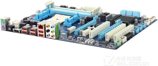 Alt view image 2 of 5 - GIGABYTE GA-A55-DS3P(rev.1.0) Socket FM1 AMD A75 DDR3 64GB ATX