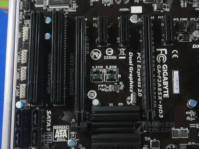 Alt view image 2 of 2 - GIGABYTE GA-F2A85X-HD3 Socket FM2 AMD A85X DDR3 64GB ATX