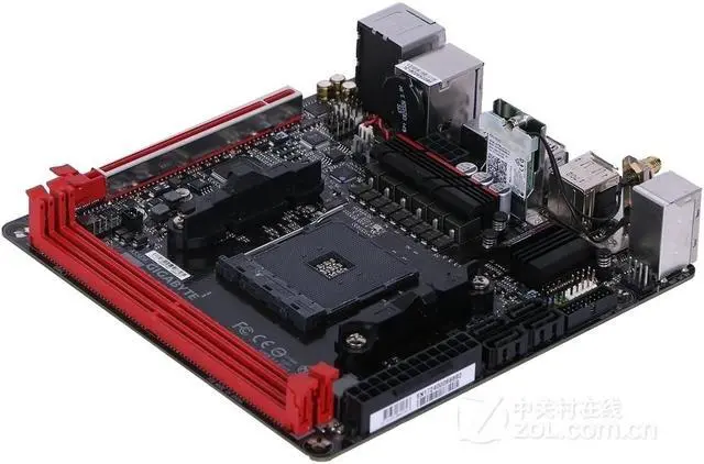 Alt view image 3 of 5 - GIGABYTE AB350N-Gaming WIFI Socket AM4 AMD B350 DDR4 32GB Mini-ITX