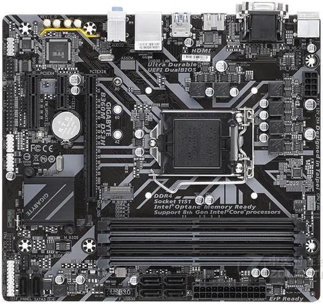 Main image of GIGABYTE B360M DS3H LGA 1151 Intel B360 DDR4 64GB Micro ATX