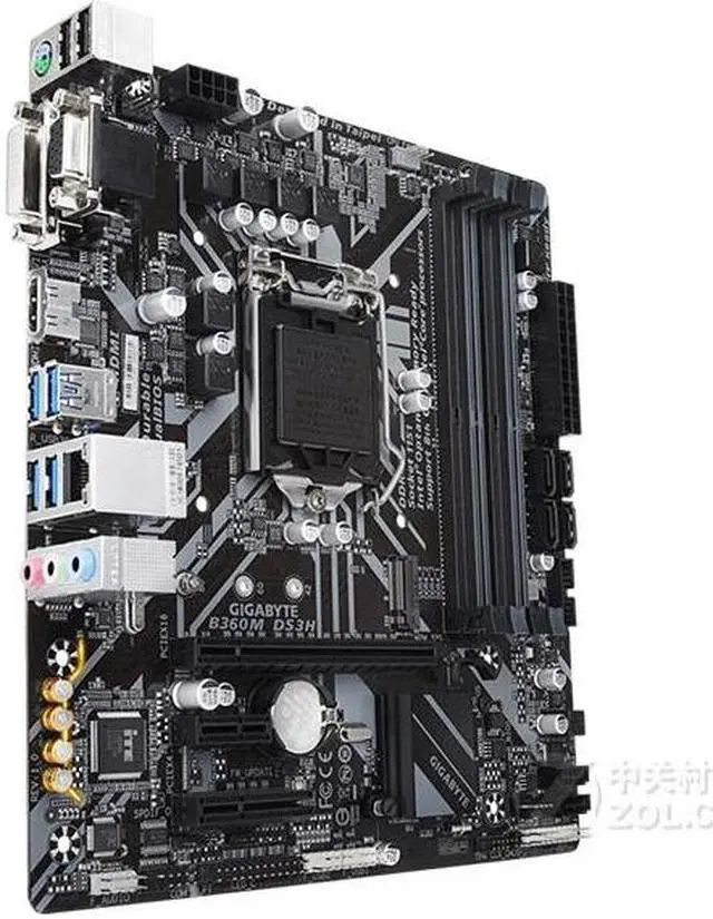 Alt view image 3 of 4 - GIGABYTE B360M DS3H LGA 1151 Intel B360 DDR4 64GB Micro ATX