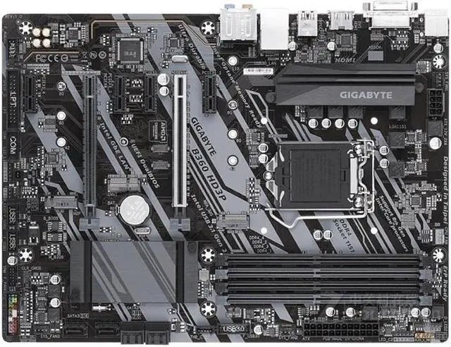 Main image of GIGABYTE B360 HD3P LGA 1151 Intel B360 DDR4 64GB ATX