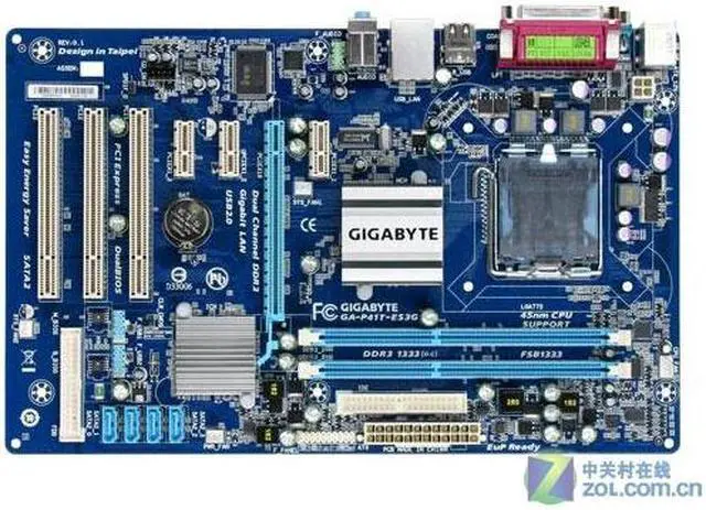 Main image of GIGABYTE GA-P41T-ES3G LGA 775 Intel G41 DDR3 4GB ATX
