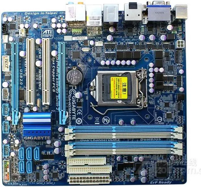 Main image of GIGABYTE GA-H55M-UD2H LGA 1156 Intel H55 DDR3 16GB Micro ATX