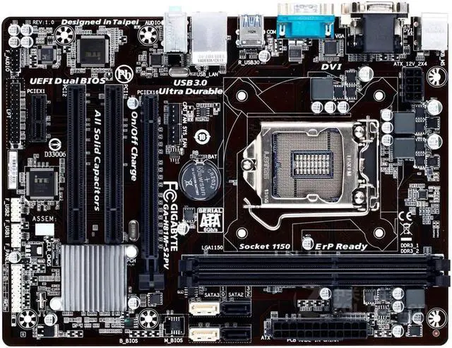 Main image of GIGABYTE H81M-S2PV(rev.1.0) LGA 1150 Intel H81 DDR3 16GB Micro ATX