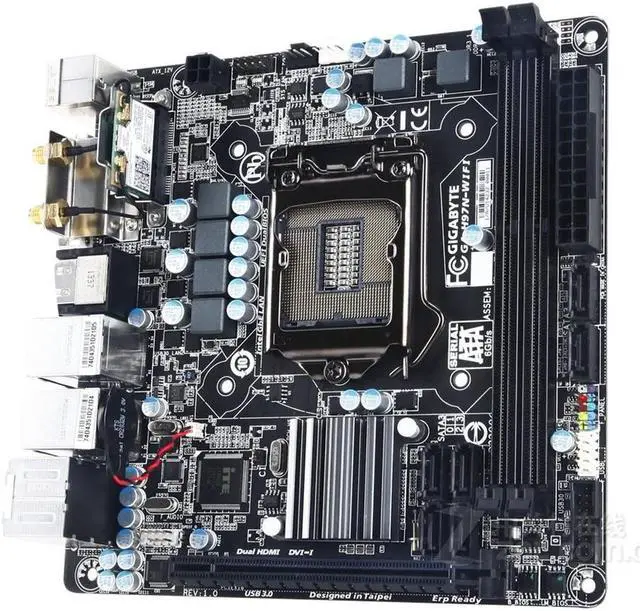 Alt view image 2 of 3 - GIGABYTE H97N-WIFI(rev.1.0) LGA 1150 Intel H97 DDR3 16GB Mini-ITX