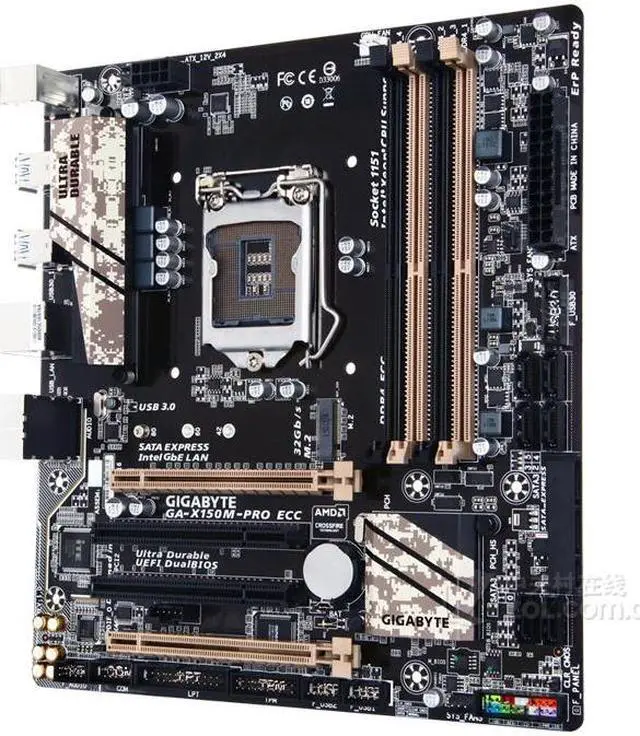 Alt view image 2 of 3 - GIGABYTE X150M-PRO ECC LGA 1151 Intel C232 DDR4 64GB Micro ATX