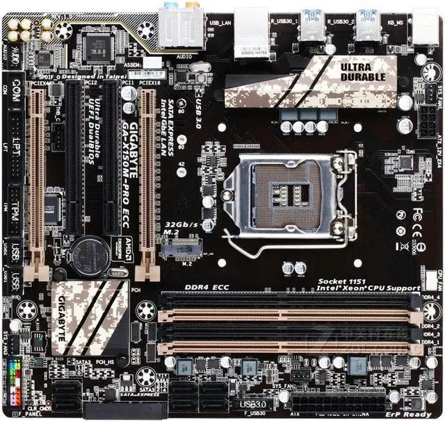 Main image of GIGABYTE X150M-PRO ECC LGA 1151 Intel C232 DDR4 64GB Micro ATX