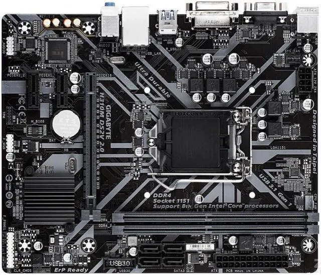 Main image of GIGABYTE H310M DS2V 2.0 LGA 1151 Intel H310 DDR4 32GB Micro ATX