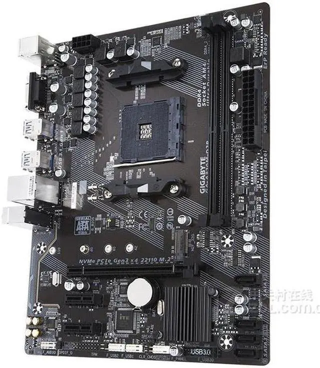 Alt view image 2 of 3 - GIGABYTE A320M-D2P Socket AM4 AMD A320 DDR4 32GB Micro ATX