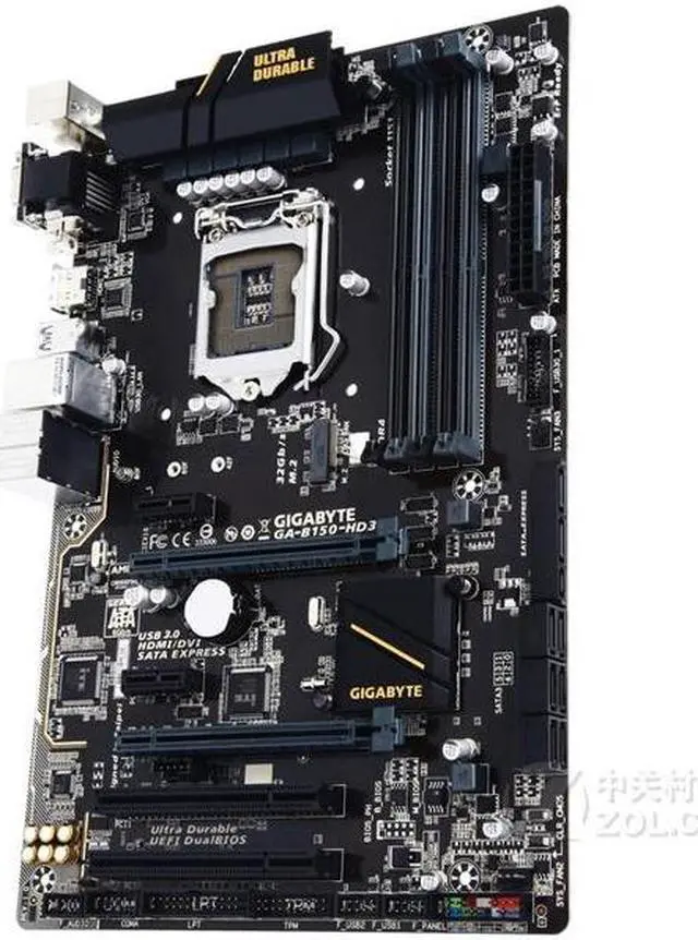 Alt view image 2 of 3 - GIGABYTE B150-HD3(rev.1.0) LGA 1151 Intel B150 DDR4 64GB ATX