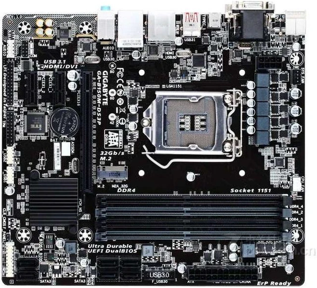 Main image of GIGABYTE B150M-DS3P(rev.1.0) LGA 1151 Intel B150 DDR4 64GB Micro ATX