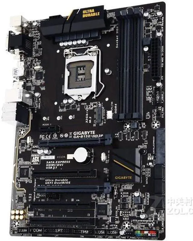 Alt view image 2 of 3 - GIGABYTE B150-HD3P(rev.1.0) LGA 1151 Intel B150 DDR4 64GB ATX