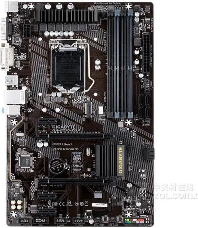 Alt view image 3 of 4 - Motherboard GI-GABYTE GA-B250-D3A DDR4 ATX