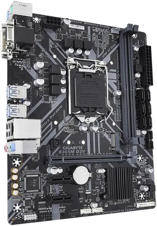 Alt view image 2 of 4 - GIGABYTE B365M D2V LGA 1151 Intel B365 DDR4 32GB Micro ATX