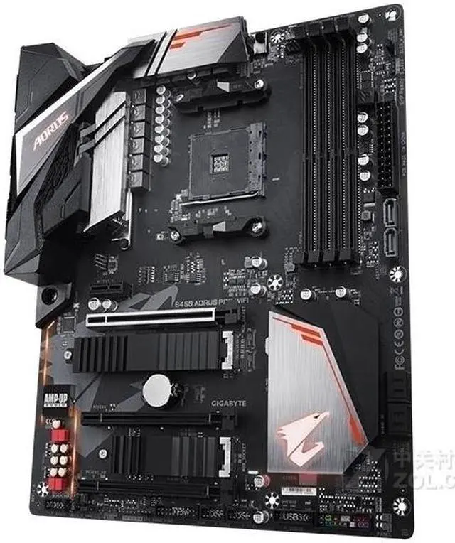 Alt view image 2 of 4 - GIGABYTE B450 PRO WIFI Socket AM4 AMD B450 DDR4 64GB ATX