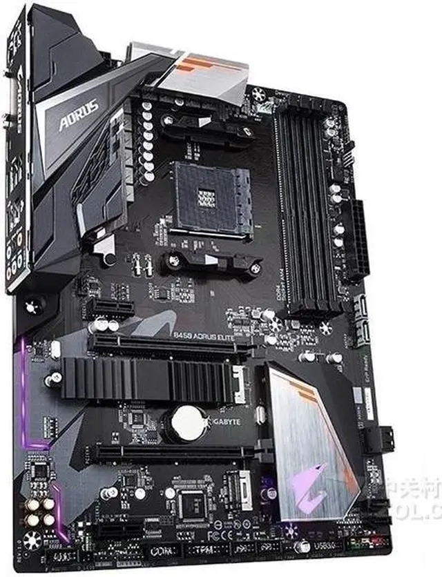 Alt view image 2 of 3 - GIGABYTE B450 ELITE Socket AM4 AMD B450 DDR4 64GB ATX