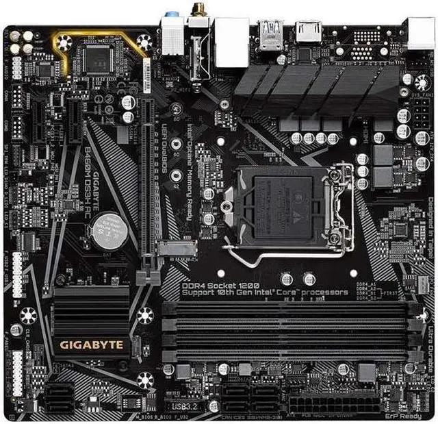Main image of GIGABYTE B460M DS3H AC LGA 1200 Intel B460 DDR4 128GB Micro ATX