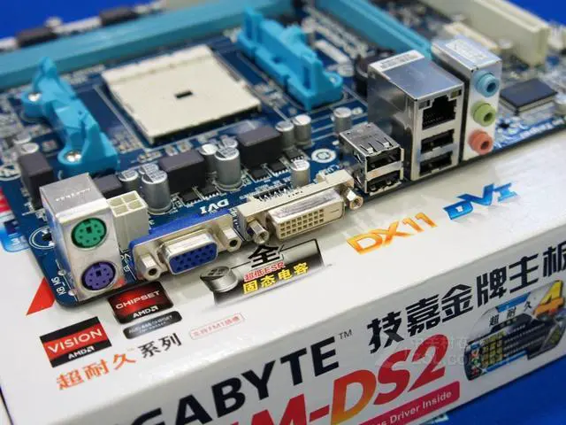 Alt view image 4 of 4 - GIGABYTE GA-A55M-DS2(rev.1.0/rev.1.1/rev.2.0/rev.3.0) Socket FM1 AMD A55 DDR3 64GB Micro ATX