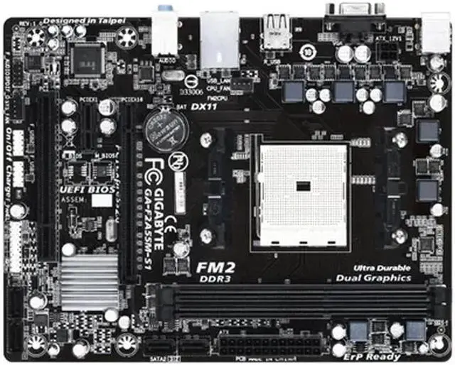 Carte Mère Socket FM2 Carte mère GIGABYTE GA F2A55M HD2 Chipset AMD A55 Socket FM2 | Achetez sur