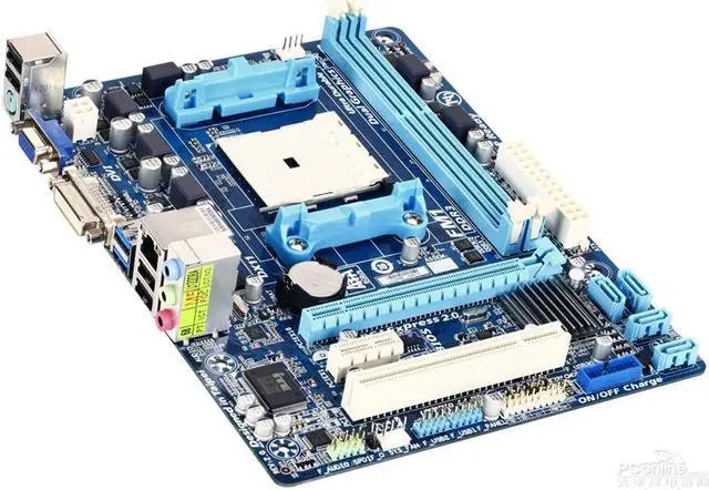 Alt view image 4 of 5 - GIGABYTE GA-A75M-DS2 Socket FM1 AMD A75 DDR3 64GB Micro ATX