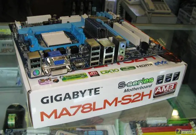 Alt view image 4 of 4 - GIGABYTE GA-MA78LM-S2H Socket AM2/AM2+/AM3 AMD 760G DDR2 8GB Micro ATX