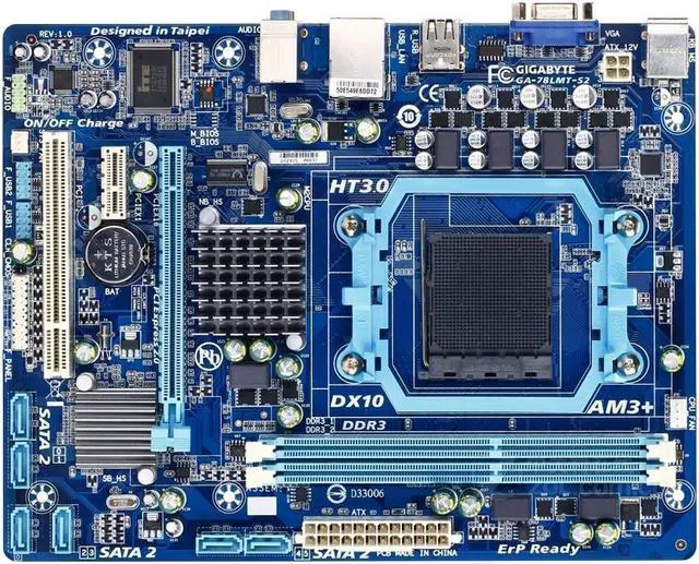 Main image of GIGABYTE GA-78LMT-S2(rev.1.0) Socket AM3+/AM3 AMD 760G DDR3 16GB Micro ATX