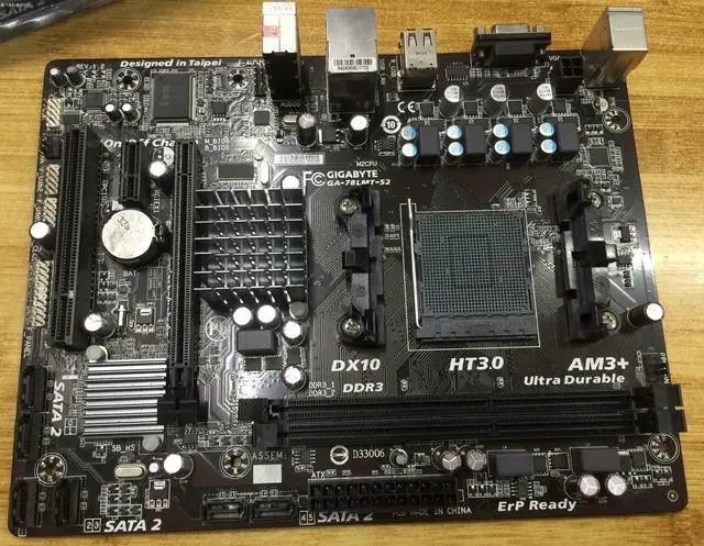 Alt view image 2 of 3 - GIGABYTE GA-78LMT-S2(rev.1.2) Socket AM3+/AM3 AMD 760G DDR3 16GB Micro ATX