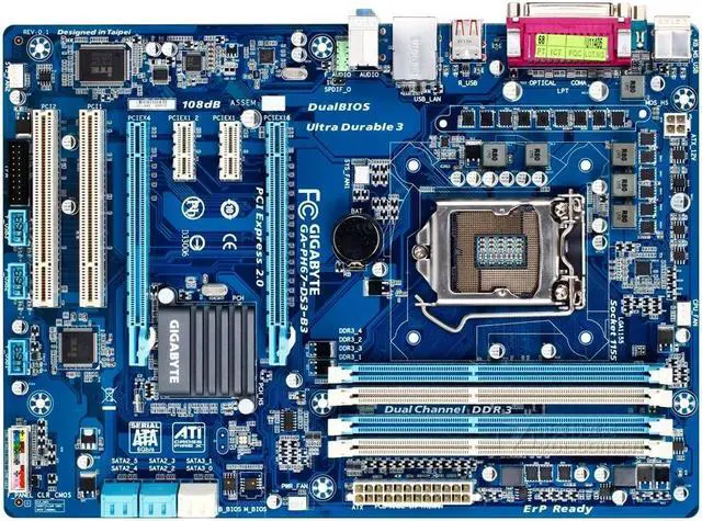 Main image of GIGABYTE GA-PH67-DS3-B3 LGA 1155 Intel H67 DDR3 32GB ATX