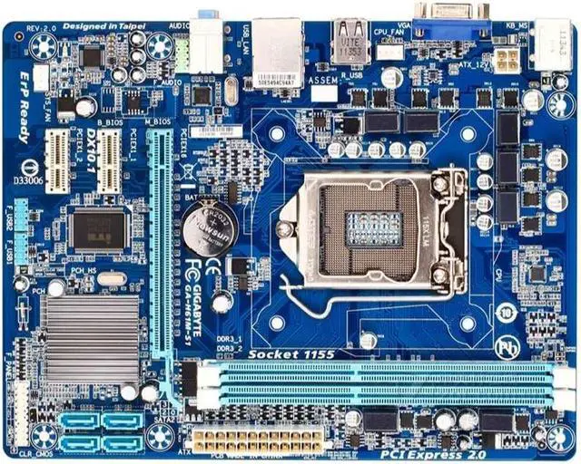 Main image of GIGABYTE GA-H61M-S1(rev.2.0) LGA 1155 Intel H61 DDR3 16GB Micro ATX
