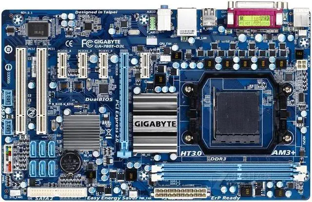 Main image of GIGABYTE GA-780T-D3L(rev.3.1) Socket AM3+ AMD 760G DDR3 16GB ATX