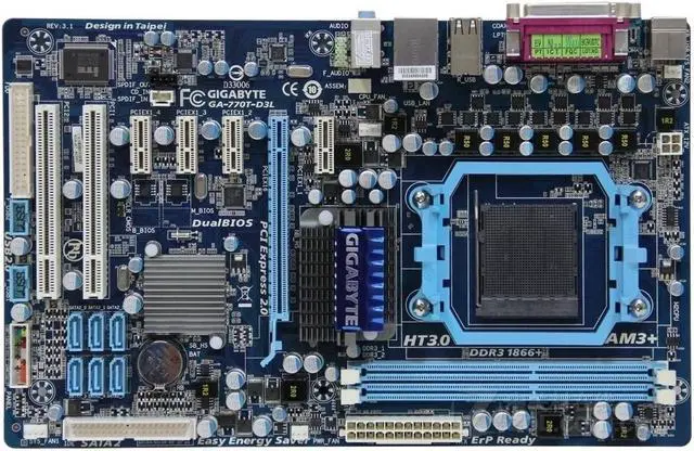 Main image of GIGABYTE GA-770T-D3L(rev.1.0) Socket AM3 AMD 770 DDR3 8GB ATX