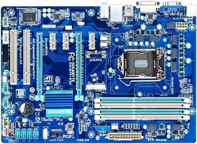 Main image of GIGABYTE GA-B75-D3V LGA 1155 Intel B75 DDR3 32GB ATX