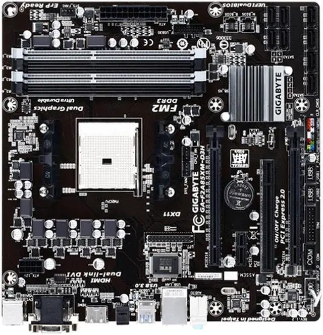 Main image of GIGABYTE GA-F2A85XM-D3H(rev.1.2) Socket FM2 AMD A85X DDR3 64GB Micro ATX