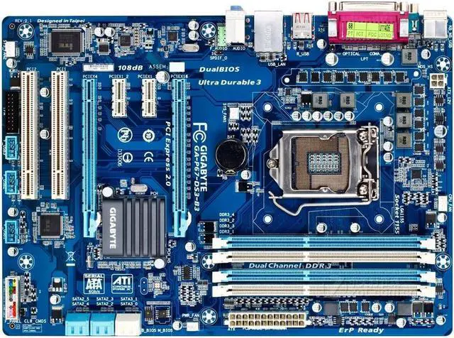 Main image of GIGABYTE GA-P67-DS3-B3 LGA 1155 Intel P67 DDR3 32GB ATX