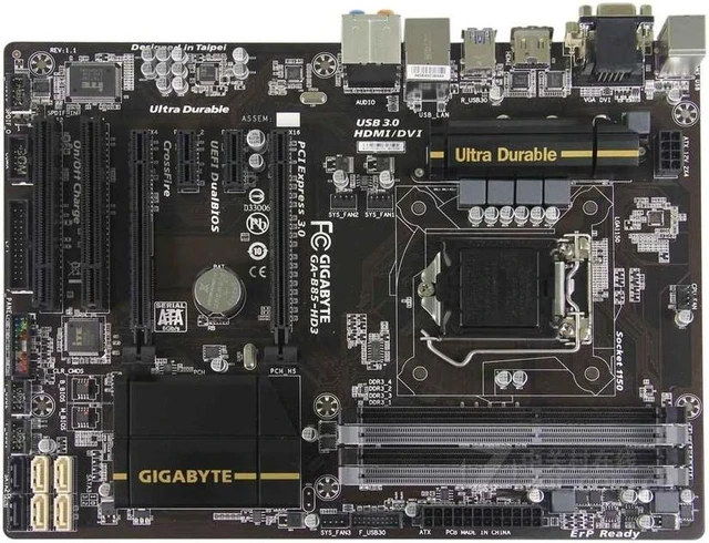 Main image of GIGABYTE B85-HD3(rev.1.x) LGA 1150 Intel B85 DDR3 32GB ATX