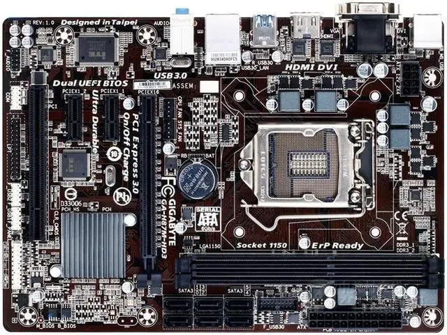 Main image of GIGABYTE GA-H87M-HD3 LGA 1150 Intel H87 DDR3 16GB Micro ATX