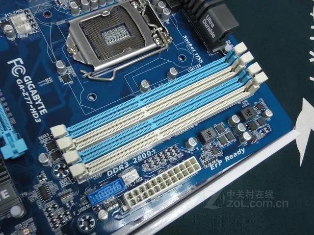 Alt view image 3 of 3 - GIGABYTE GA-Z77-HD3 LGA 1155 Intel Z77 DDR3 32GB ATX