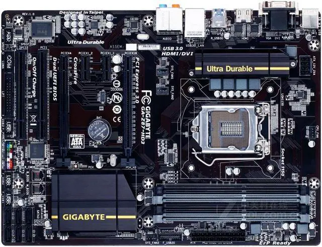 Main image of GIGABYTE GA-Z87-HD3 LGA 1150 Intel Z87 DDR3 32GB ATX