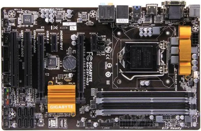 Main image of GIGABYTE GA-Z97-HD3(rev.1.0) LGA 1150 Intel Z97 DDR3 32GB ATX