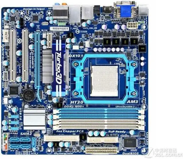 Main image of GIGABYTE GA-880GM-UD2H Socket AM3 AMD 880 DDR3 16GB Micro ATX
