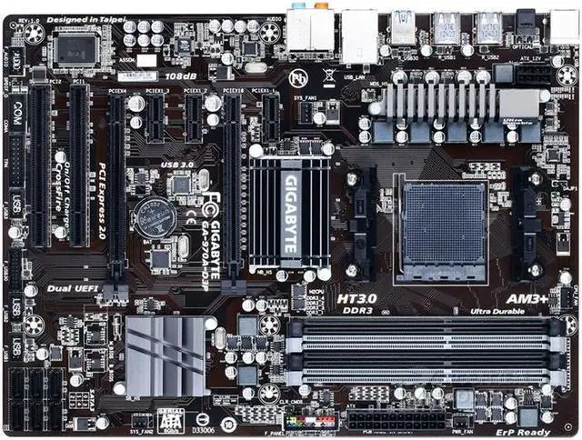 Main image of GIGABYTE GA-970A-D3P Socket AM3+/AM3 AMD 970 DDR3 32GB ATX
