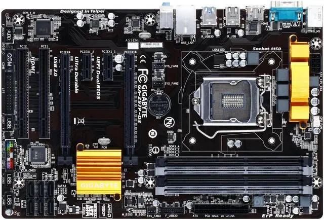 Main image of GIGABYTE Z97P-D3(rev.1.0) LGA 1150 Intel Z97 DDR3 32GB ATX