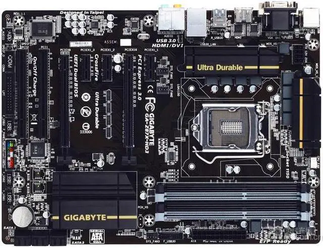Main image of GIGABYTE Z87X-HD3 LGA 1150 Intel Z87 DDR3 32GB ATX