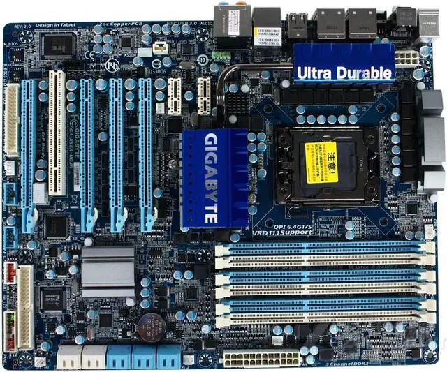 Main image of GIGABYTE GA-X58A-UD3R LGA 1366 Intel X58 DDR3 24GB ATX