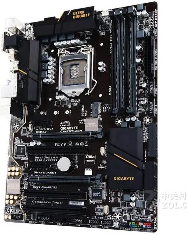 Alt view image 2 of 3 - GIGABYTE Z170-D3H(rev.1.0) LGA 1151 Intel Z170 DDR4 64GB ATX