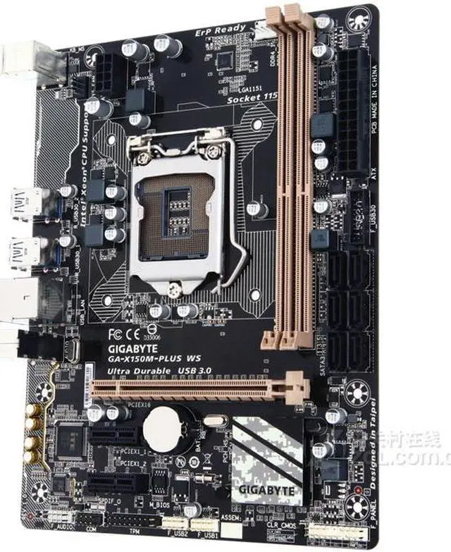 Alt view image 2 of 4 - GIGABYTE X150M-PLUS WS (rev.1.0) LGA 1151 Intel C232 DDR4 32GB Micro ATX
